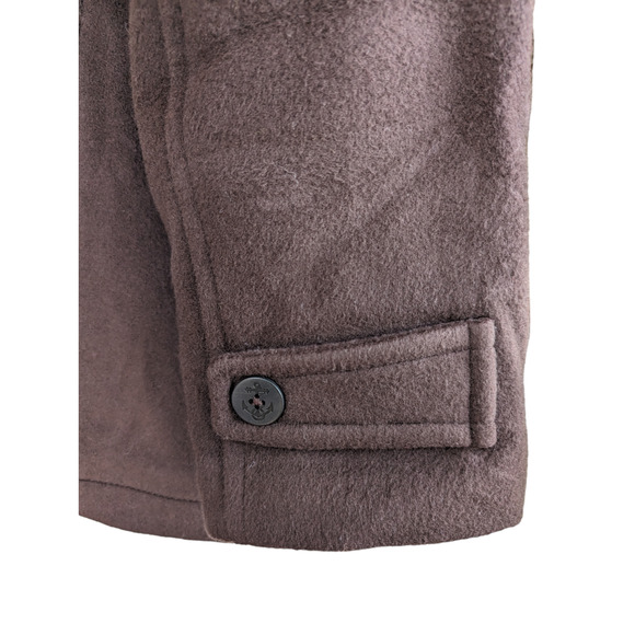 L.L. Bean Lambs Wool Peacoat Brown 14 - Picture 5 of 10